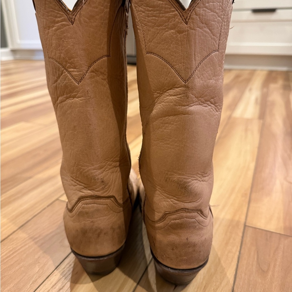 1990s Vintage Justin Buckskin Cowboy Boots - Women’s 7 - Picture 5 of 7